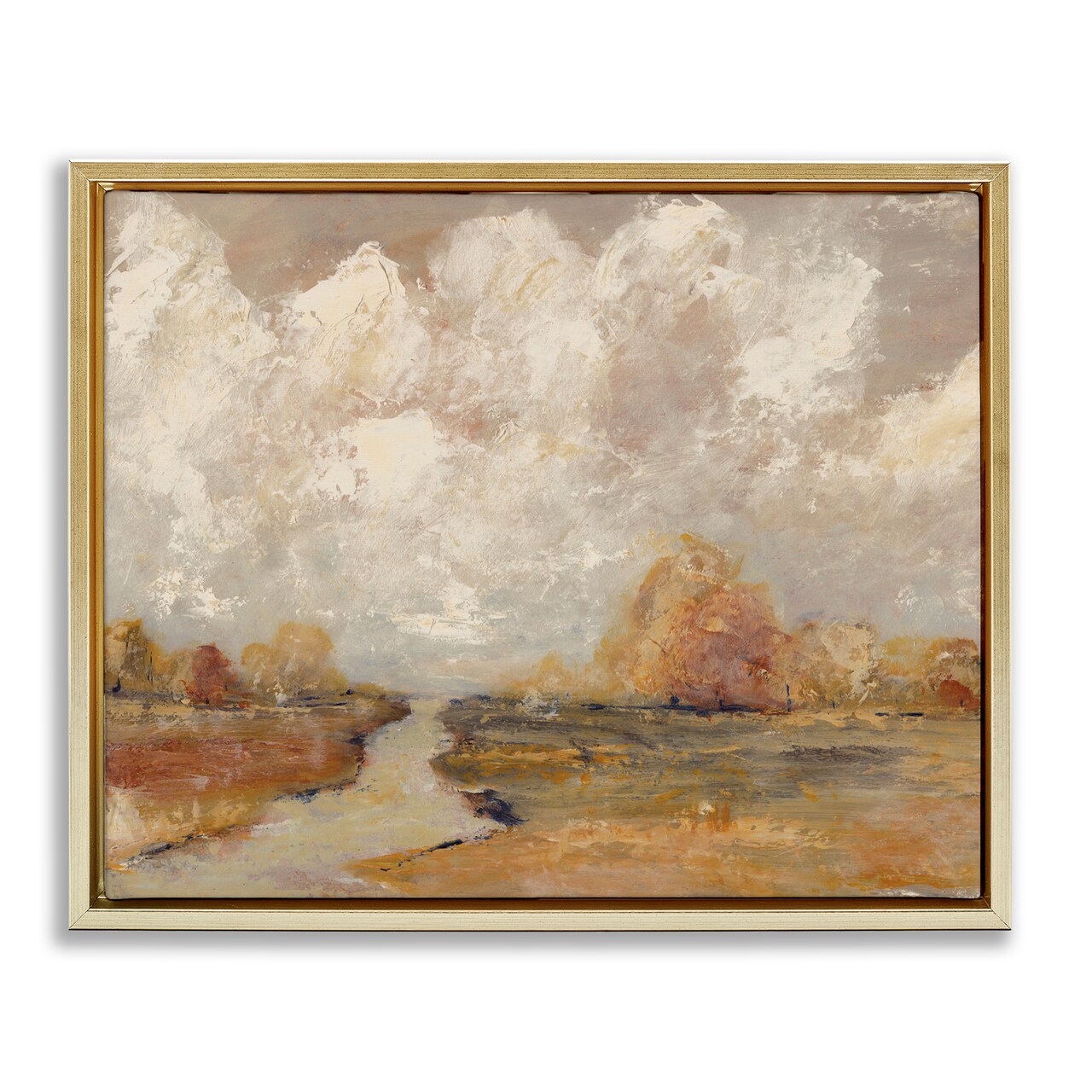Stupell Industries Golden Day Landscape Floating Frame, design by Amanda Hilburn